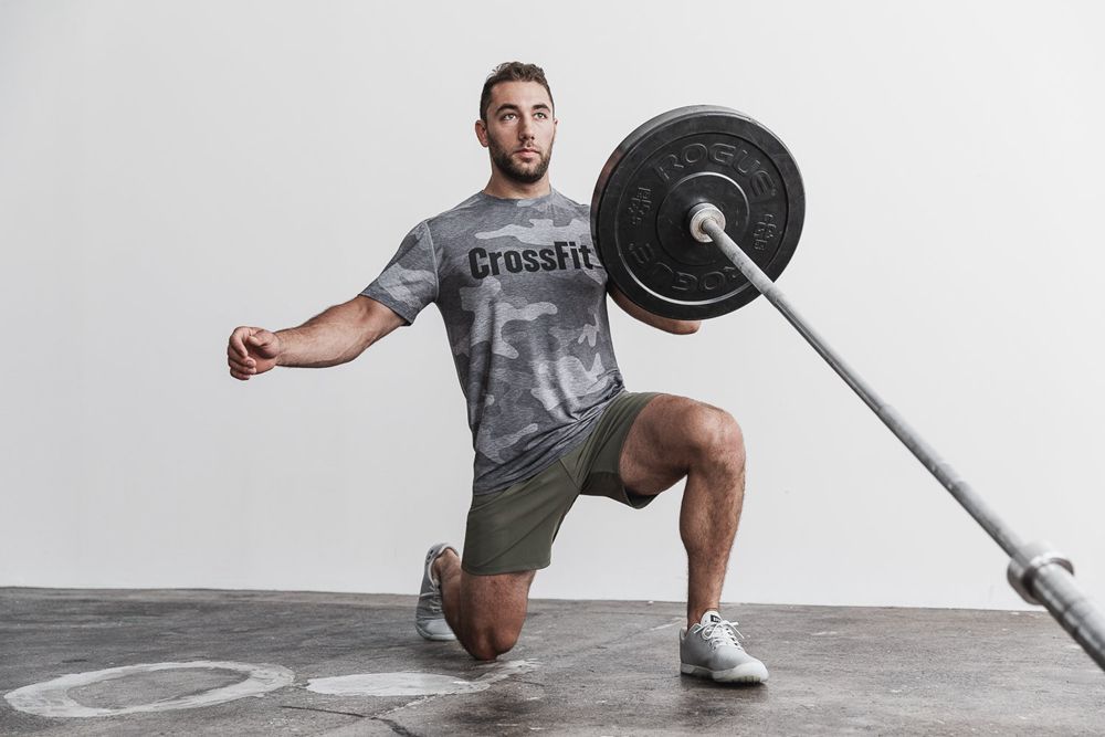 NOBULL Crossfit® Tişört Erkek - Gri Camo - Turkiye (BCH-901648)